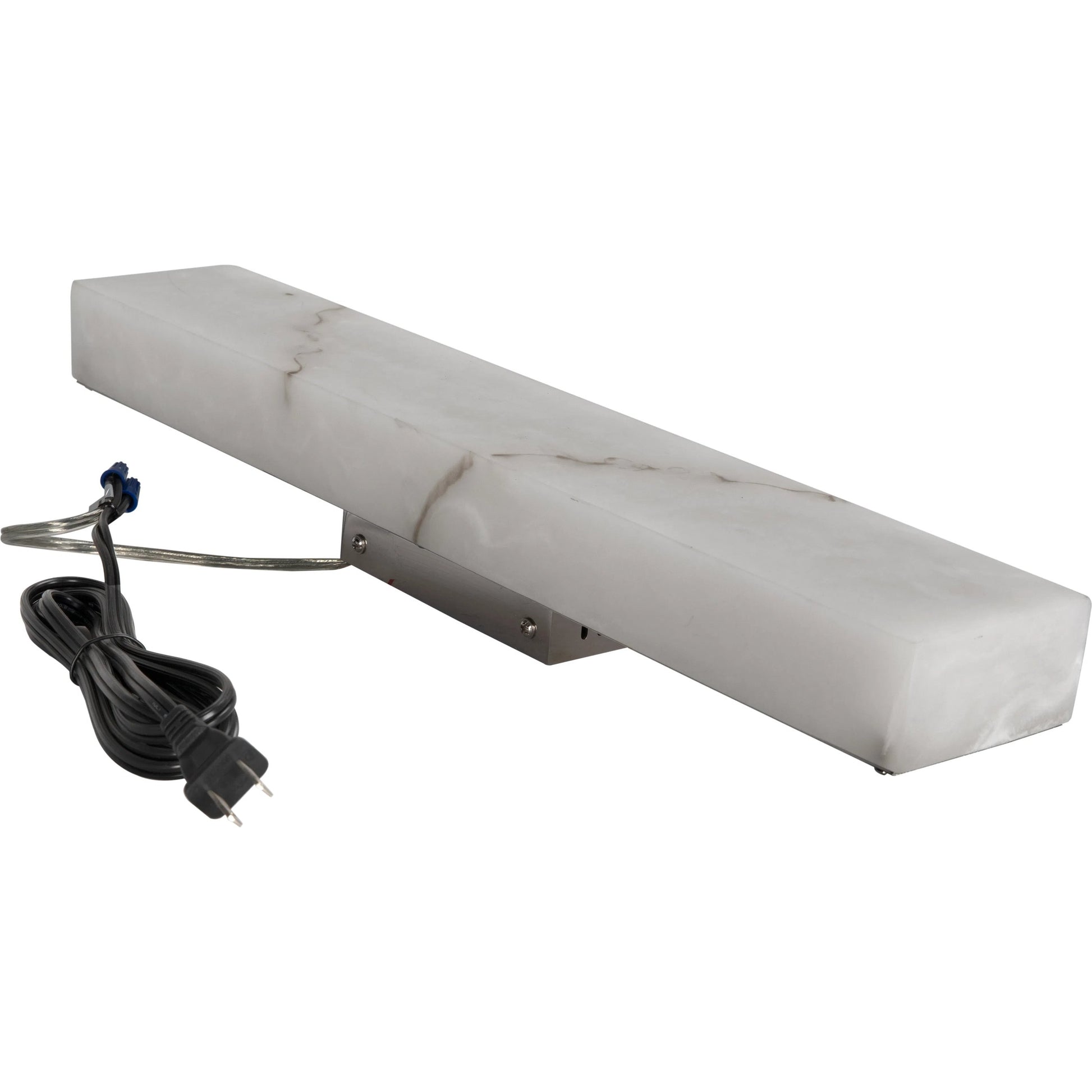 Stein Linear Sconce by Noir in light stone, silver. Made from artificial stone in a modern style.