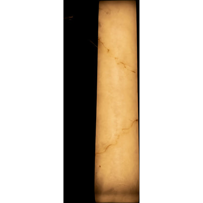 Stein Linear Sconce by Noir in light stone, silver. Made from artificial stone in a modern style.