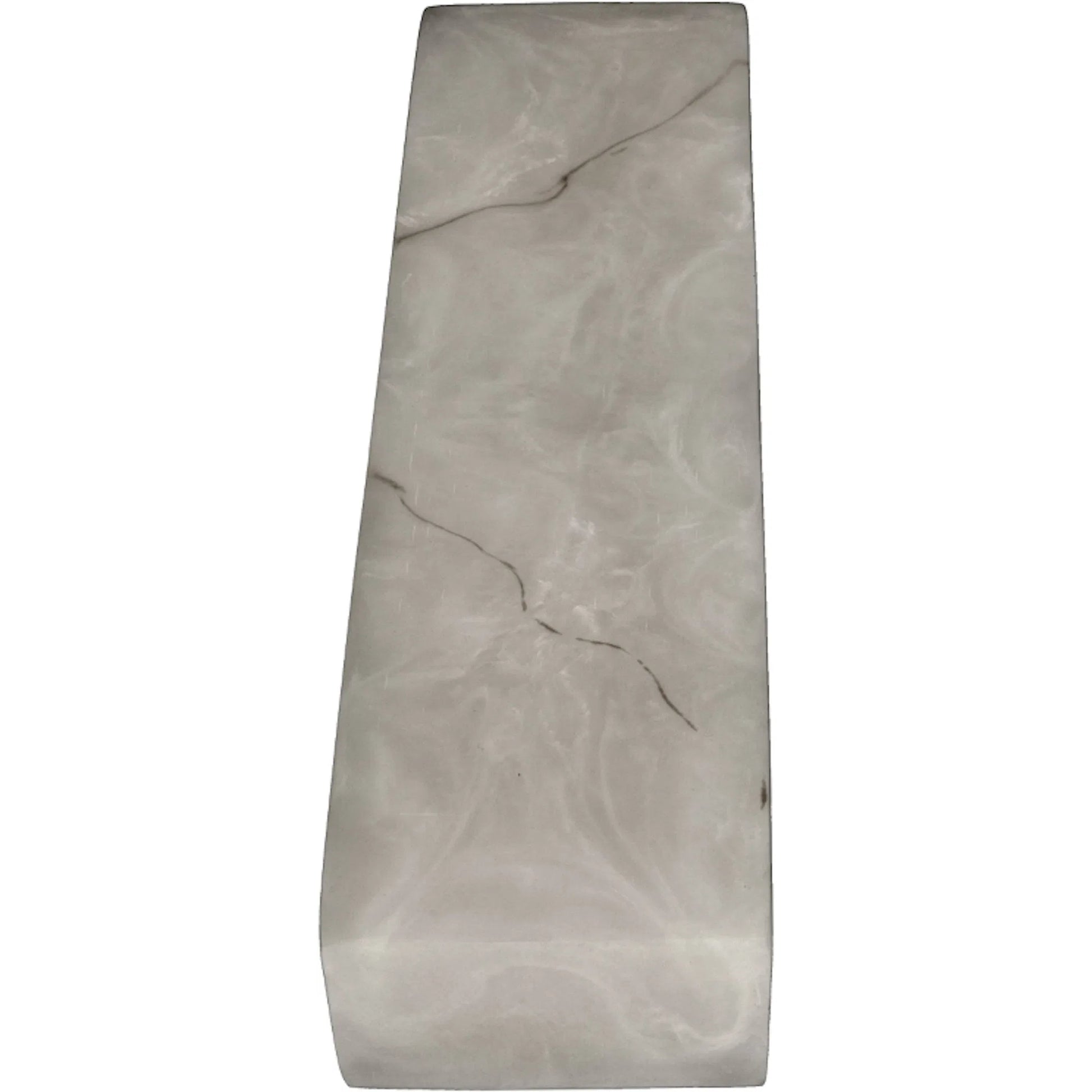 Stein Linear Sconce by Noir in light stone, silver. Made from artificial stone in a modern style.