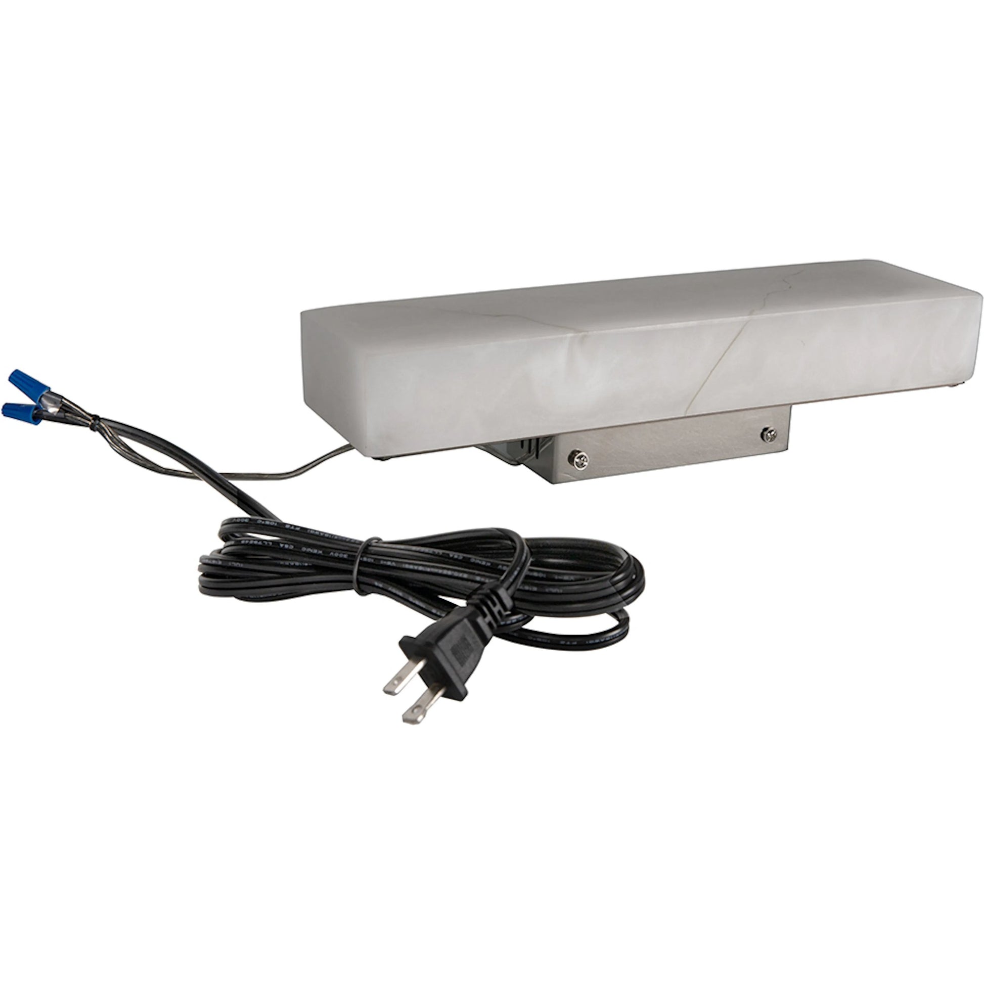 Stein Linear Sconce by Noir in light stone, silver. Made from artificial stone in a modern style.