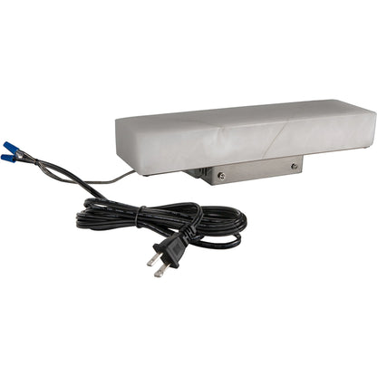 Stein Linear Sconce by Noir in light stone, silver. Made from artificial stone in a modern style.