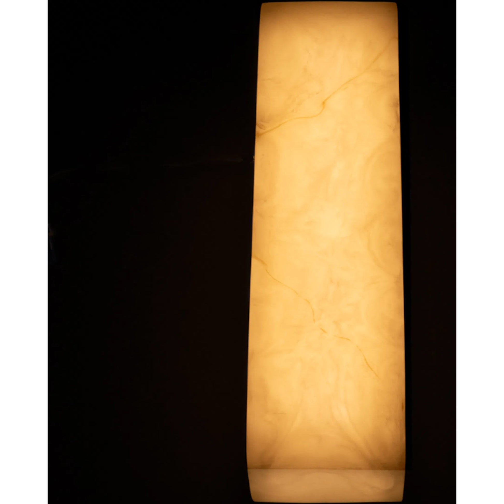 Stein Linear Sconce by Noir in light stone, silver. Made from artificial stone in a modern style.