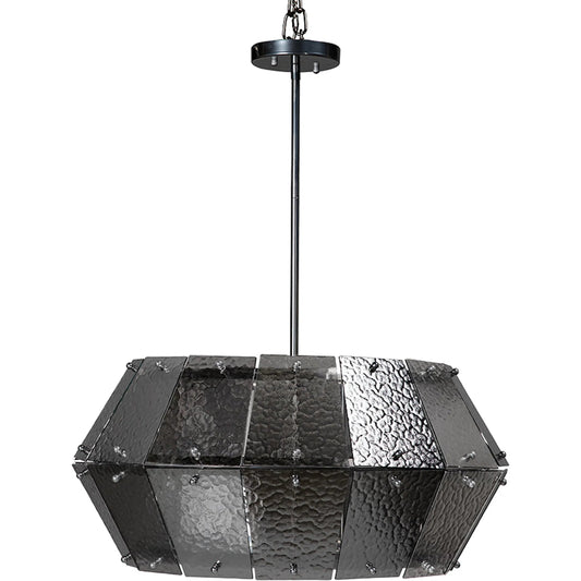 Obsidian Chandelier by Noir. Made from unique in a traditional style.