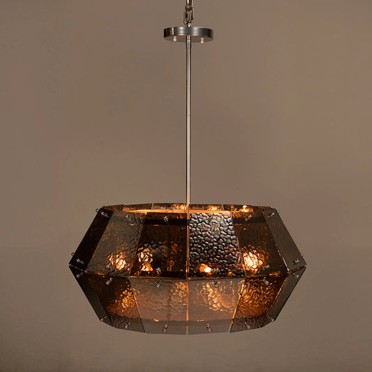 Obsidian Chandelier by Noir. Made from unique in a traditional style.
