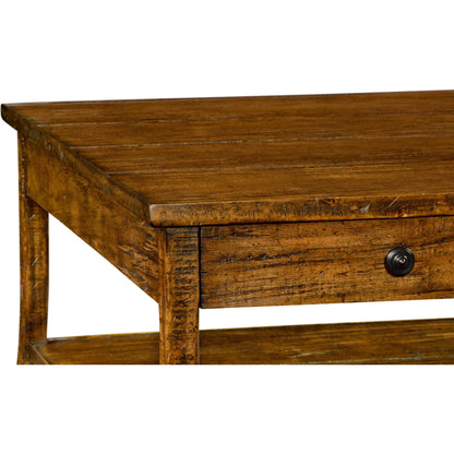 Casually Country Casually Country Coffee Table by Jonathan Charles in brown and country farmhouse walnut. Made from acacia in a rustic style.