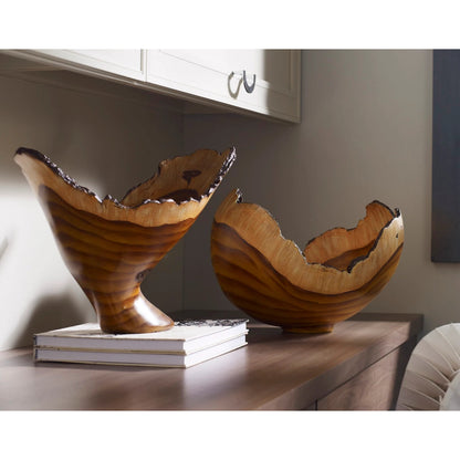 Burled Vase by Phillips Collection. Made from resin in a modern style.