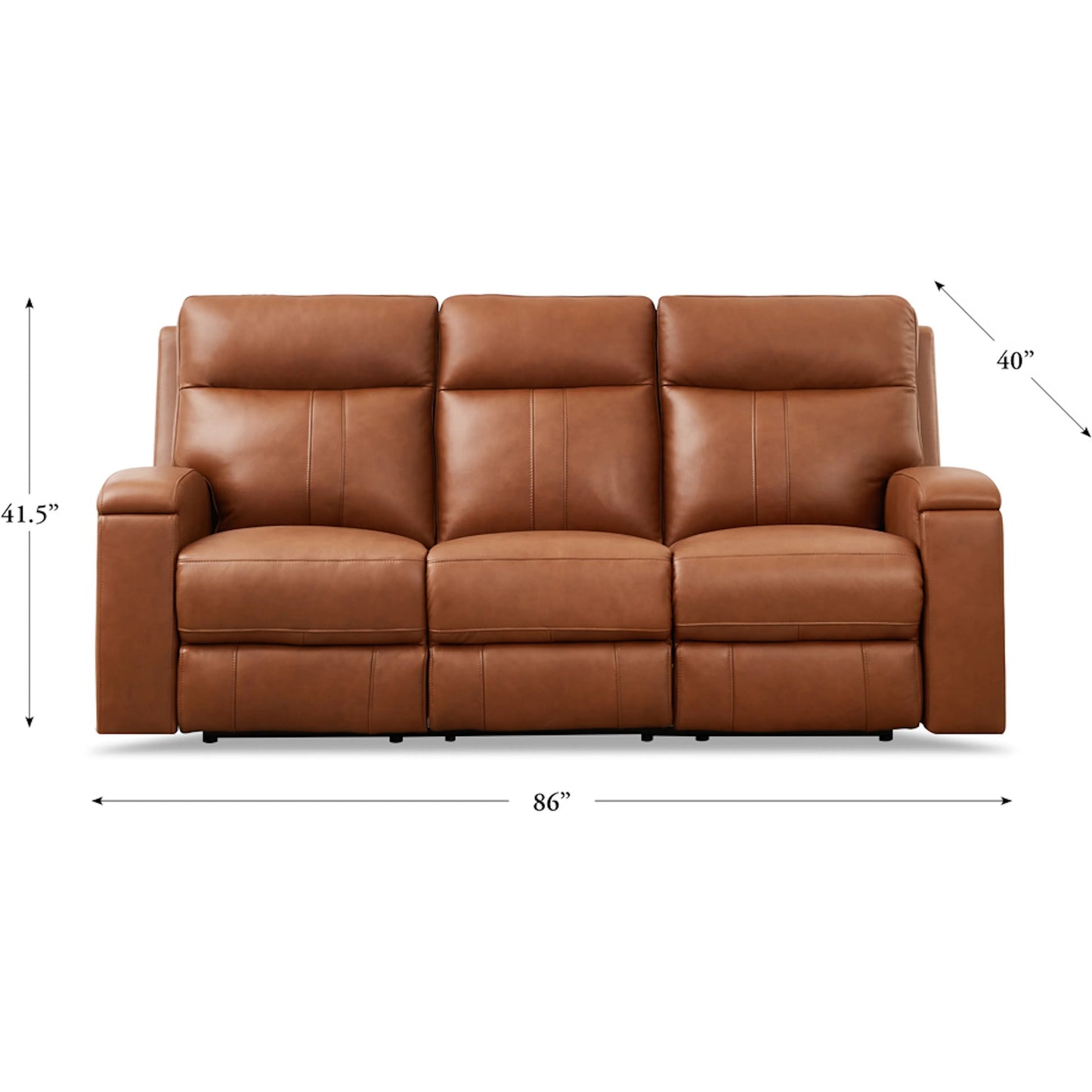 003 SI-2379376 | Additional Silo | Venice 3-Seat Zero Gravity Leather Sofa by Hydeline in nutmeg brown. Made from leather, pu leather, solid hardwood kiln dried in a traditional style.