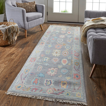 Karina Traditional Persian Rug - 6792F by Feizy in blue, gray, red. Made from wool in a unique style.