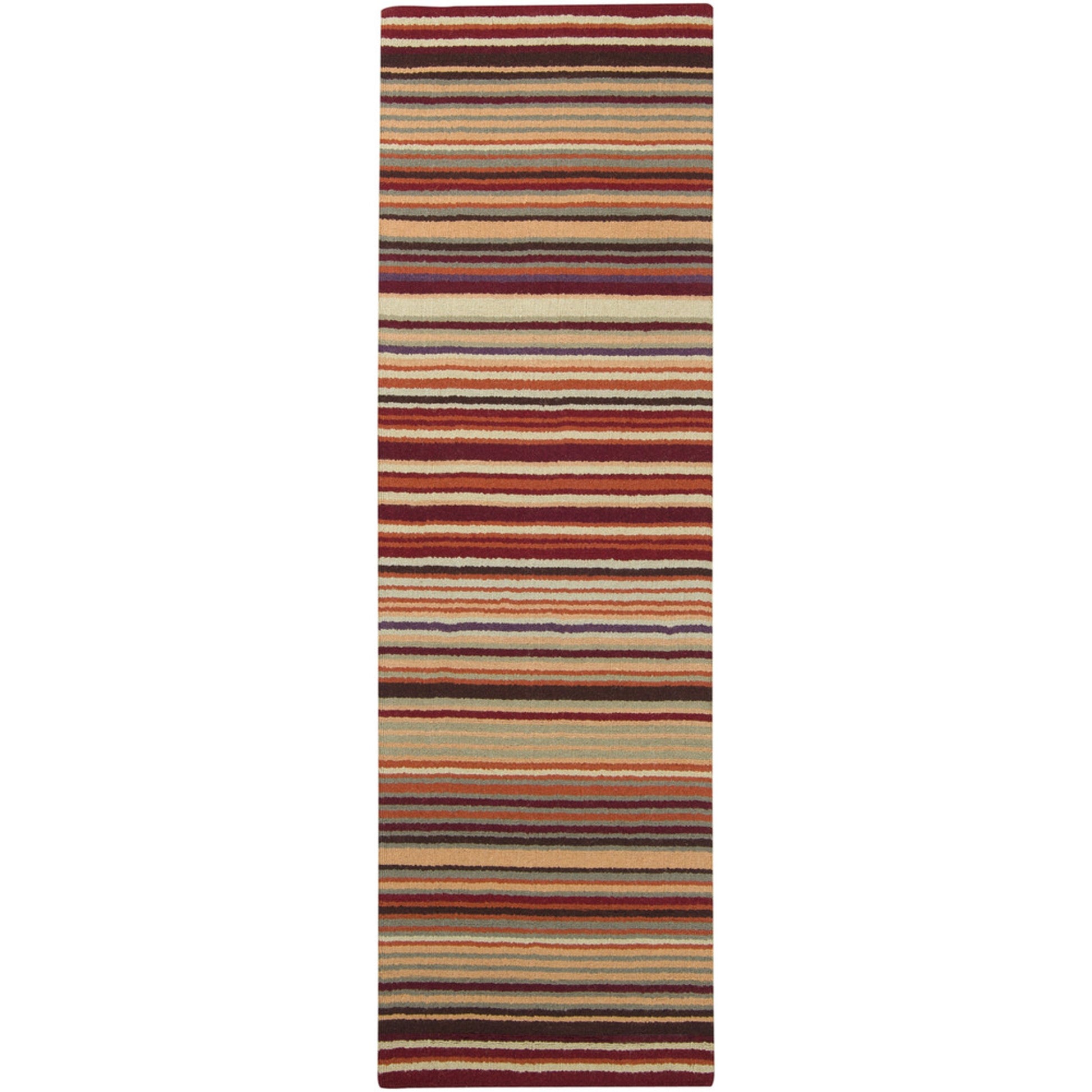 Mystique Rug - 97 by Surya in purple, dusty pink, beige, charcoal, burnt orange, seafoam. Made from 100% wool in a unique style.