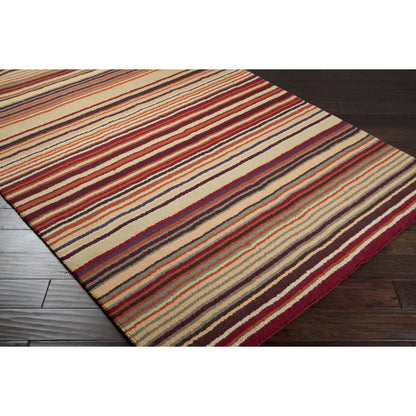 Mystique Rug - 97 by Surya in purple, dusty pink, beige, charcoal, burnt orange, seafoam. Made from 100% wool in a unique style.