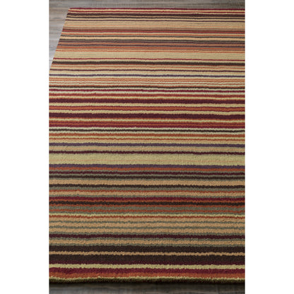 Mystique Rug - 97 by Surya in purple, dusty pink, beige, charcoal, burnt orange, seafoam. Made from 100% wool in a unique style.