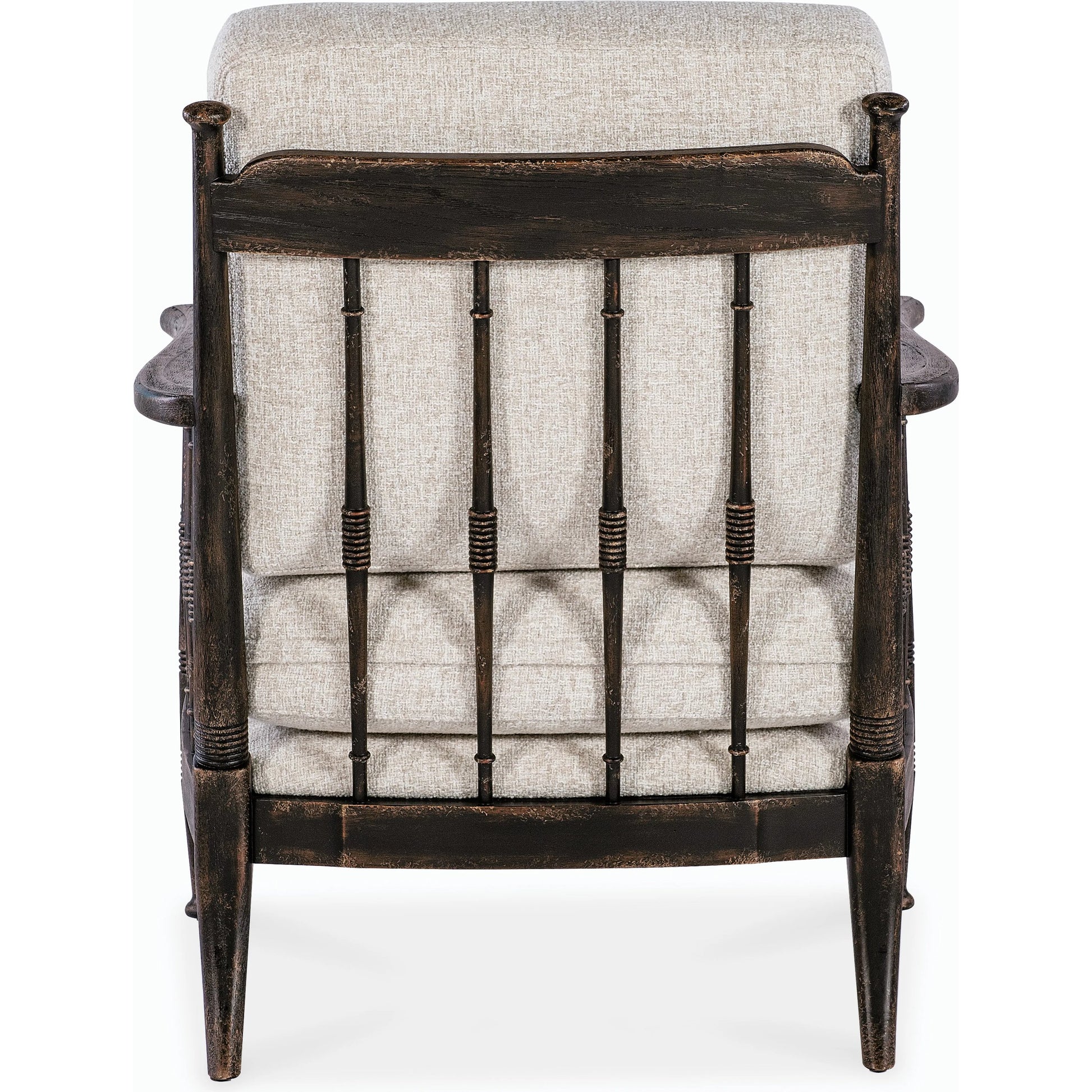 Prairie Upholstered Chair by Hooker Furniture in beige. Made from oak veneers and fabric in a modern style.