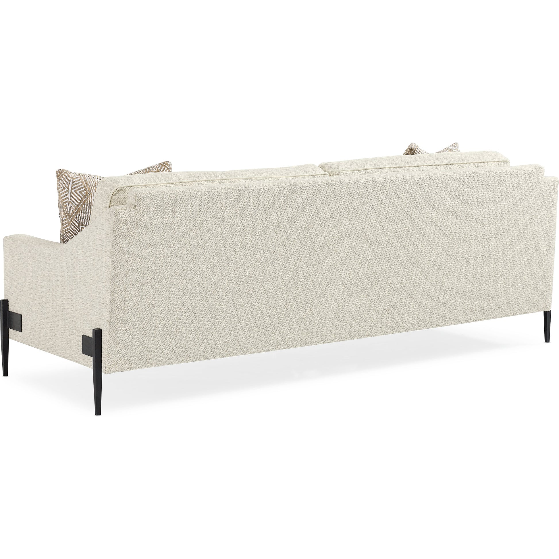 Remix Sofa by Caracole in natural and black iron. Made from metal in a transitional style.