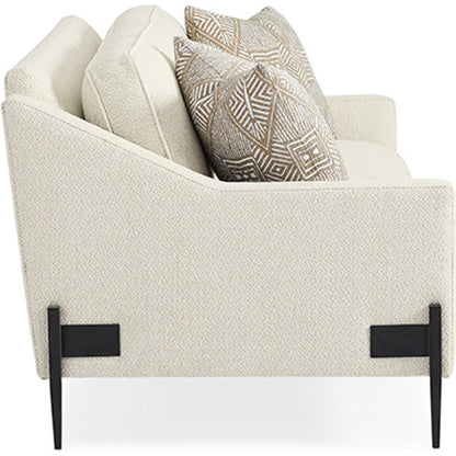 Remix Sofa by Caracole in natural and black iron. Made from metal in a transitional style.