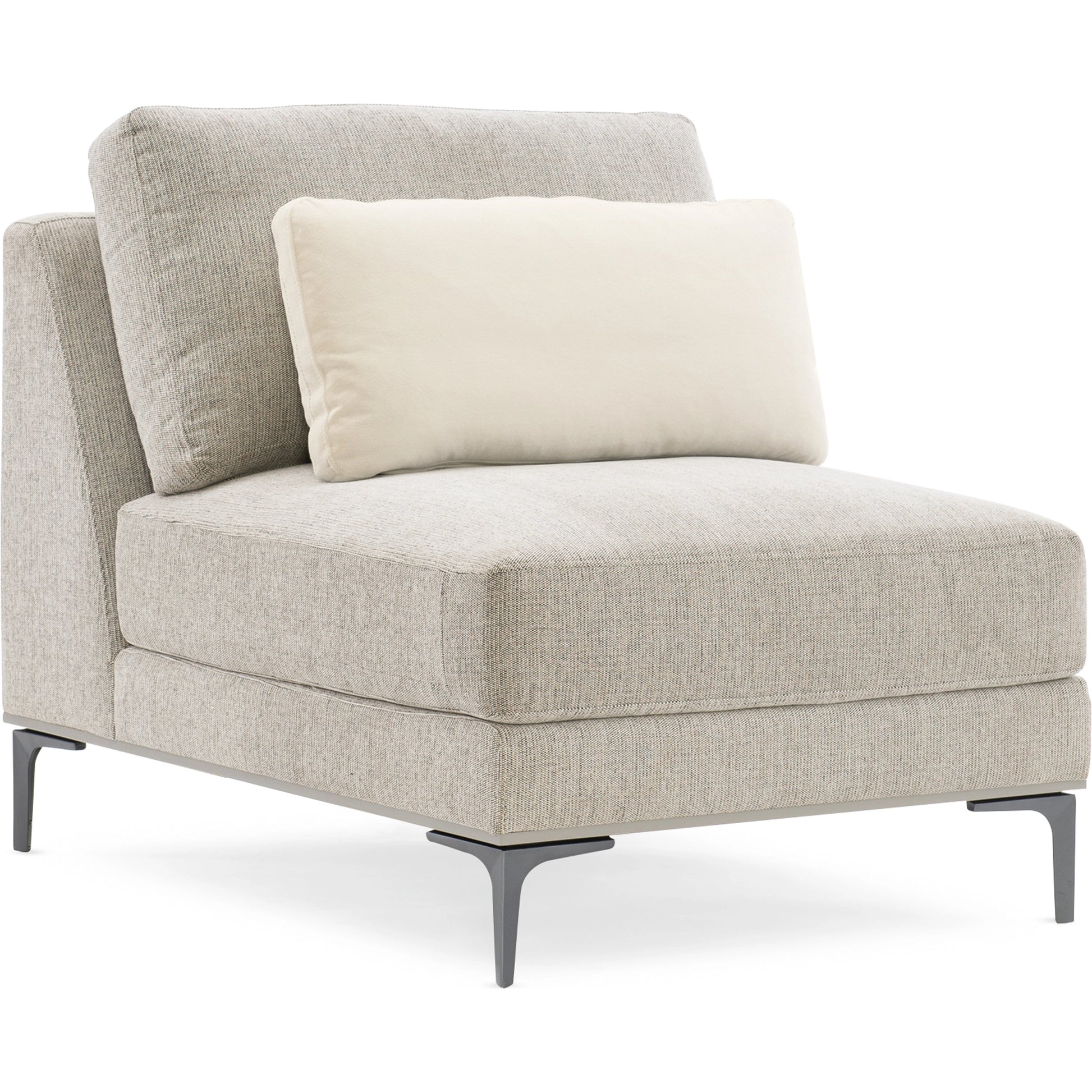 Repetition Armless Chair by Caracole in london fog. Made from birch in a modern style.
