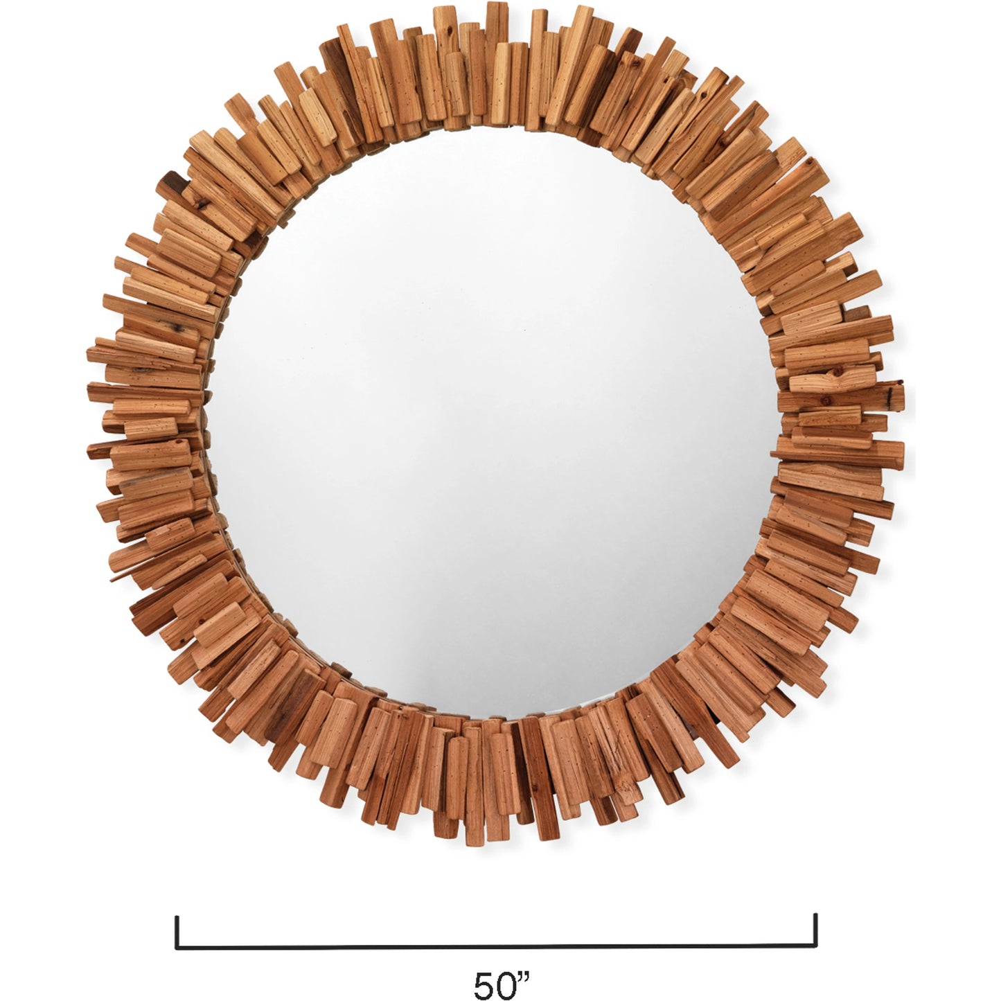 002 SR-707896 | Additional Silo | Driftwood Round Mirror by Lifestyle by JY in natural driftwood. Made from wood, glass in a coastal style.