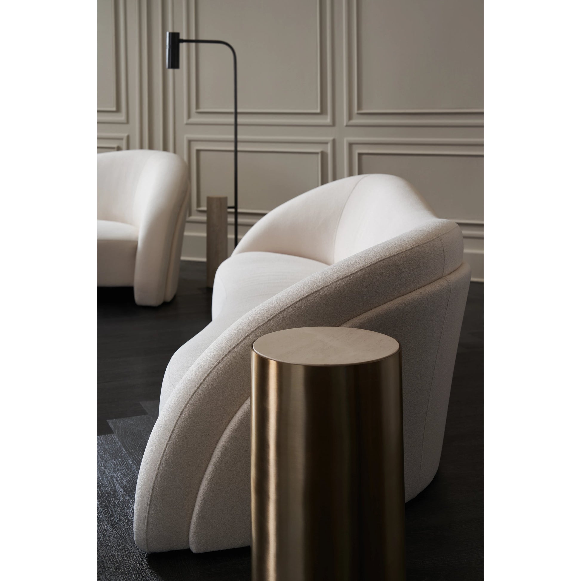 Movement Sofa by Caracole in alabaster. Made from unique in a modern style.