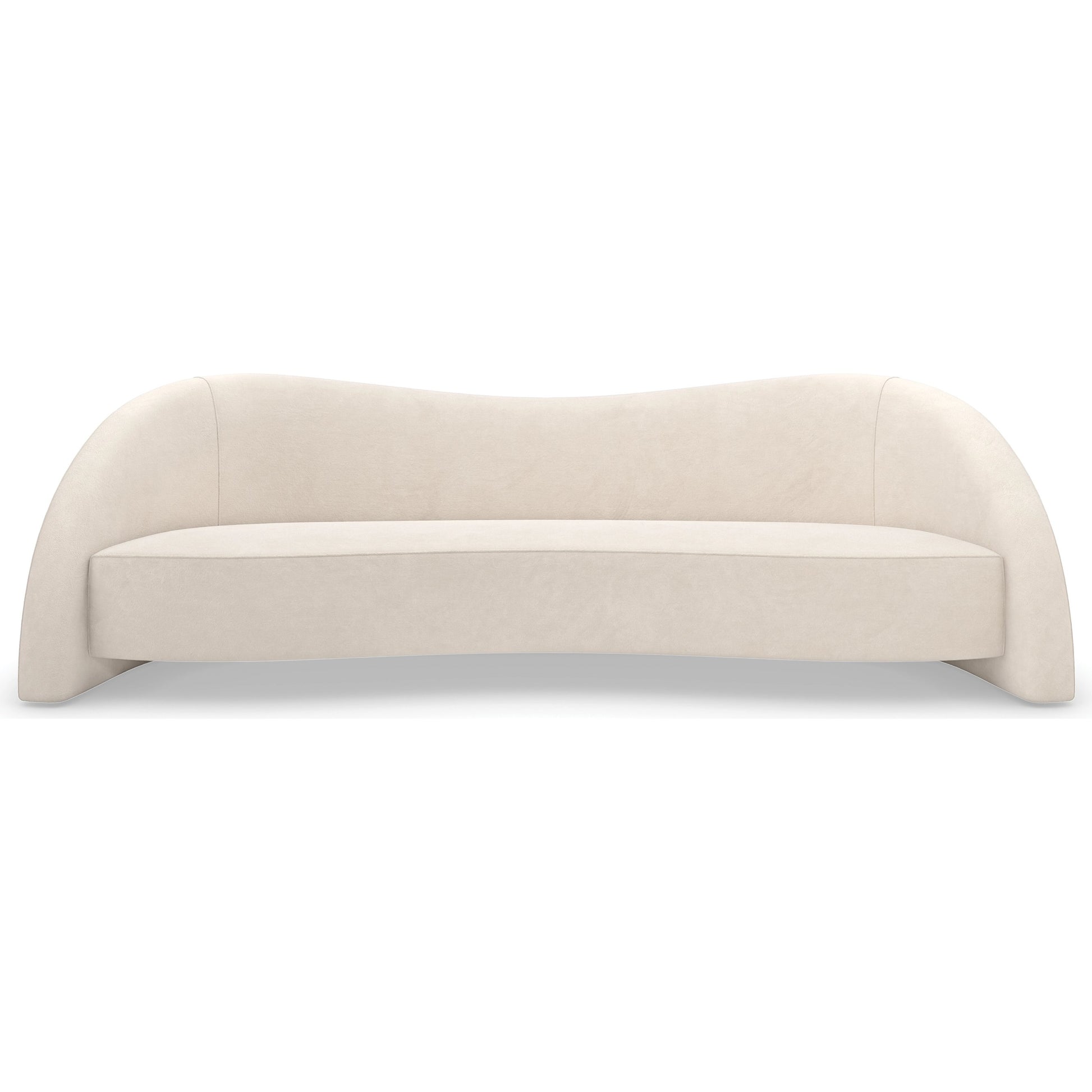 Movement Sofa by Caracole in alabaster. Made from unique in a modern style.