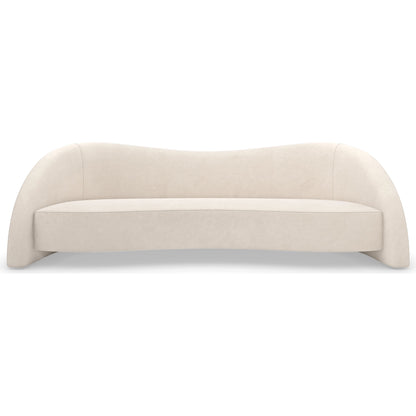 Movement Sofa by Caracole in alabaster. Made from unique in a modern style.