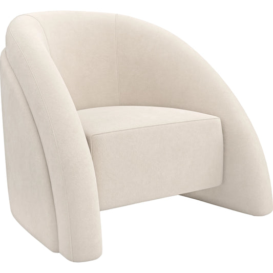 Movement Chair by Caracole in cream. Made from unique in a modern style.