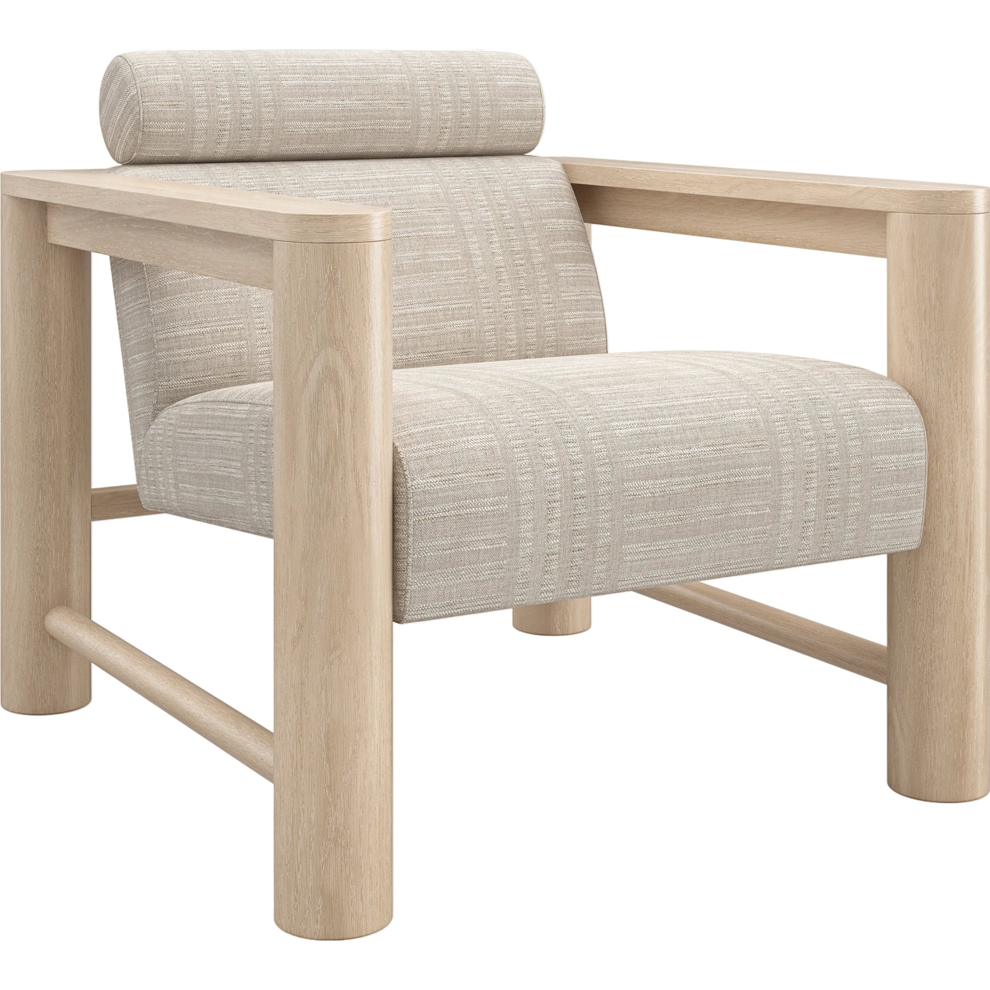 Unity Chair by Caracole in natural oak, lucent bronze metallic paint. Made from oak, metal in a modern style.