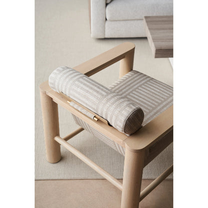 Unity Chair by Caracole in natural oak, lucent bronze metallic paint. Made from oak, metal in a modern style.