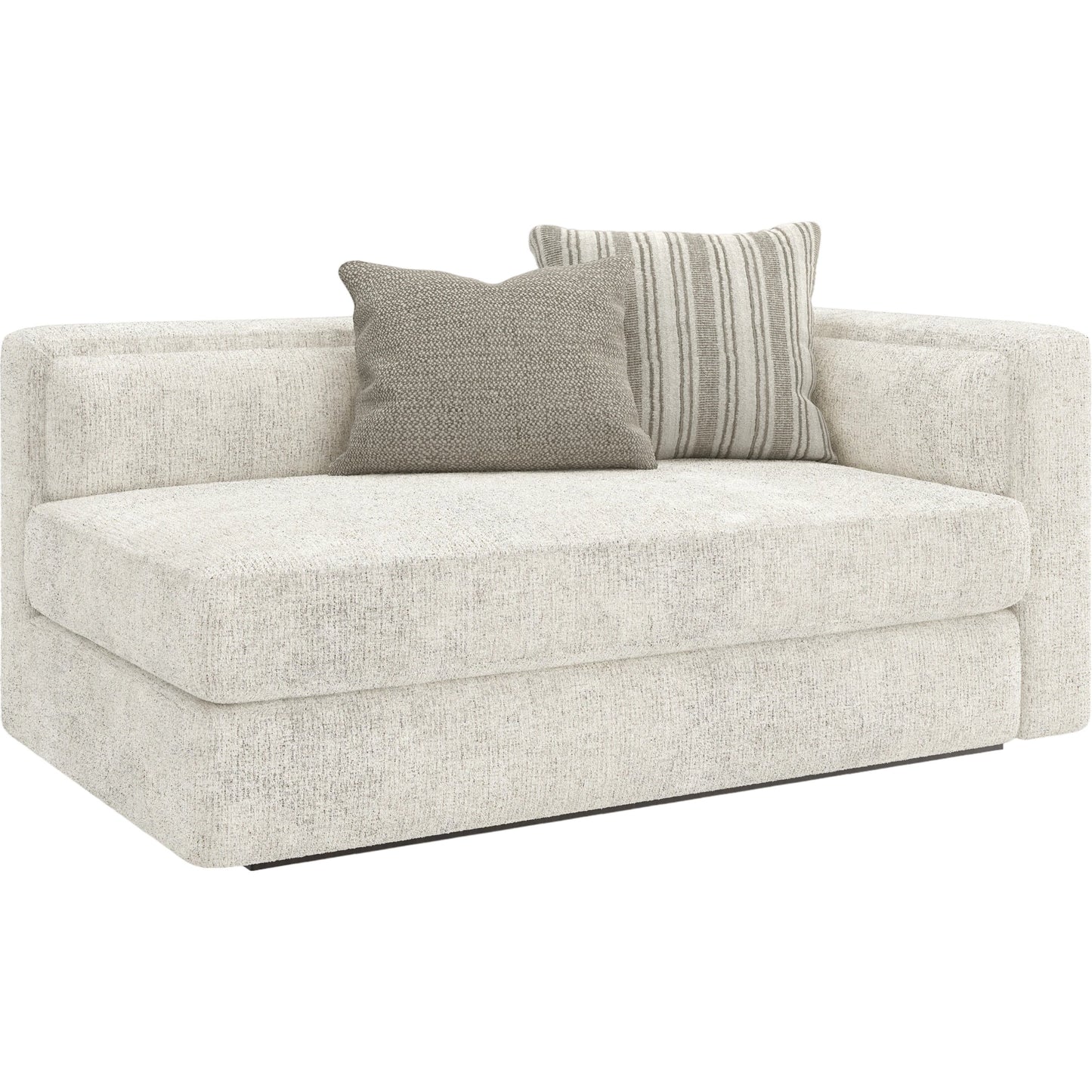 001 SI-2095977 | Additional Silo | Unity Right Arm Loveseat by Caracole in cream. Made from asian hardwood in a modern style.