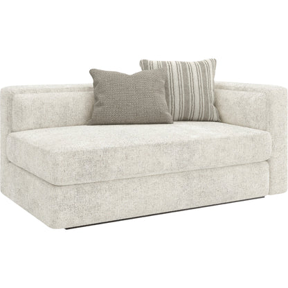 Unity Right Arm Loveseat by Caracole in cream. Made from asian hardwood in a modern style.