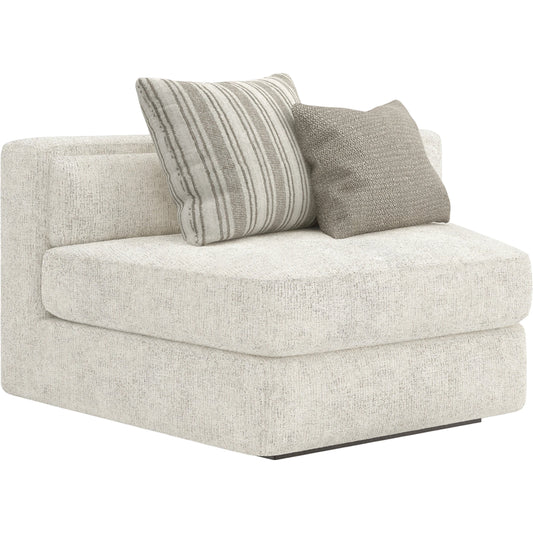 Unity Wedge by Caracole in cream. Made from asian hardwood in a modern style.