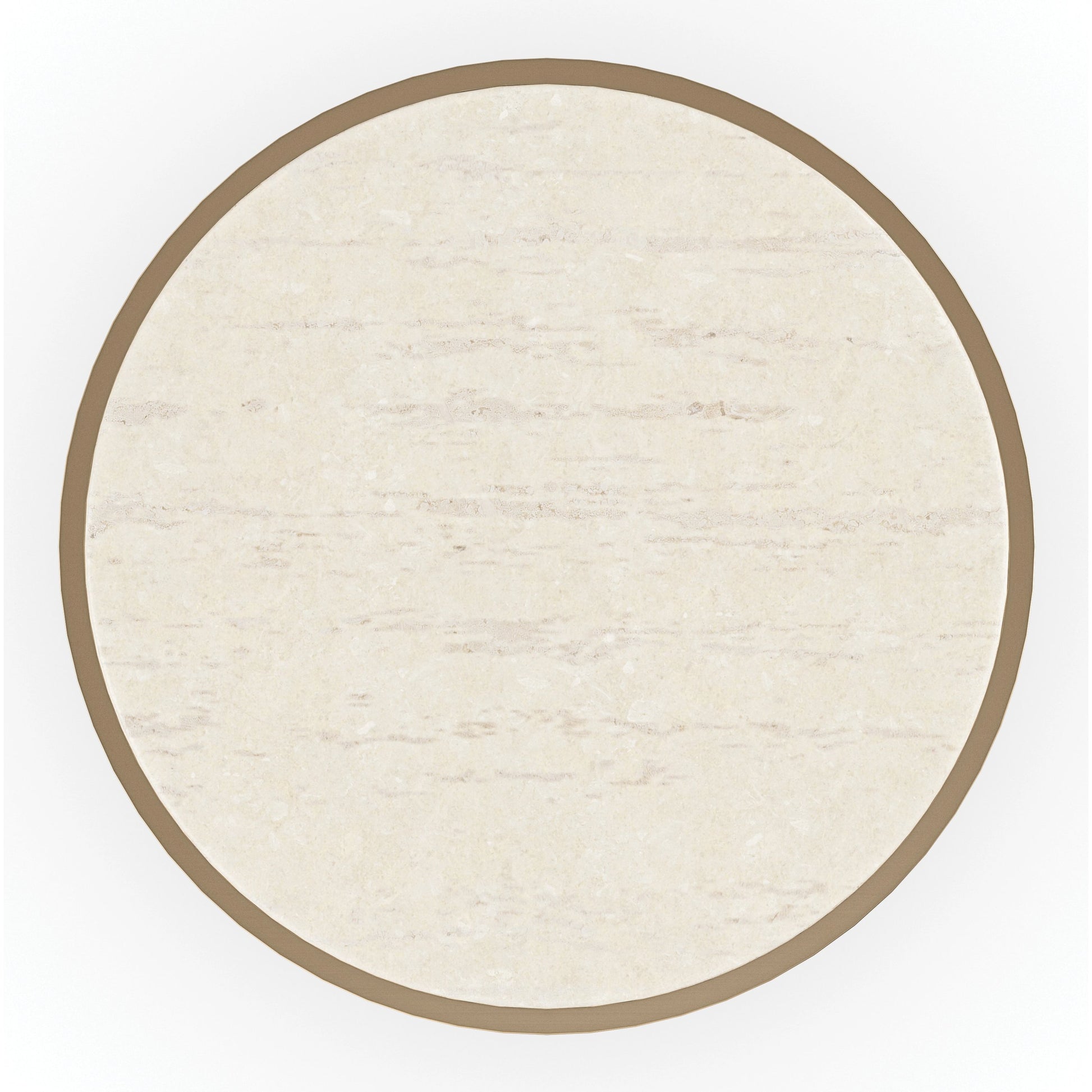 Contrast Light Spot Table by Caracole in lucent bronze plated metal. Made from metal, stone in a modern style.