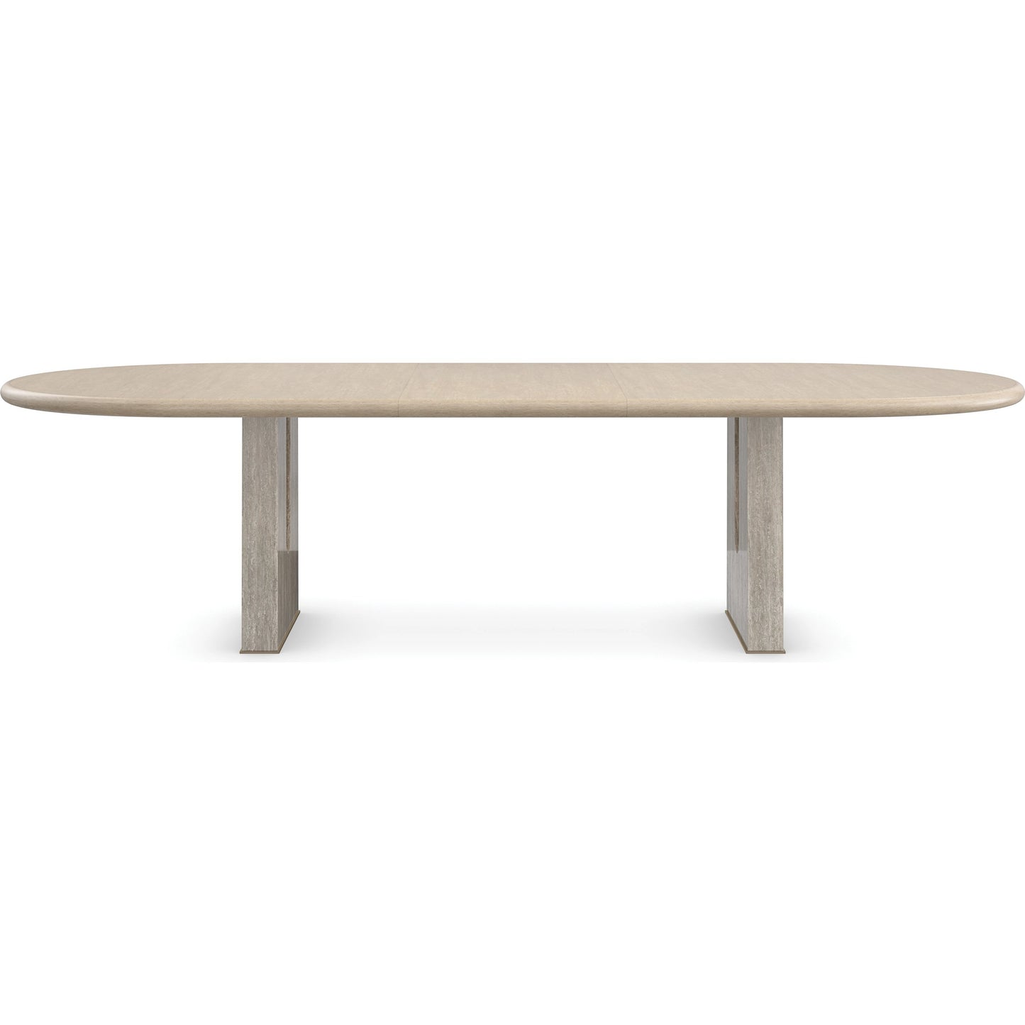 002 SI-2095990 | Additional Silo | Emphasis Dining Table by Caracole in sun drenched oak, lucent bronze plated metal. Made from oak, quartersawn oak in a modern style.