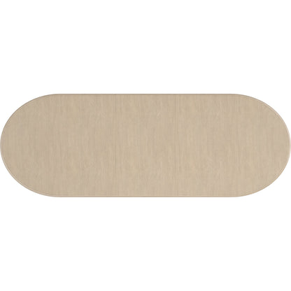 Emphasis Dining Table by Caracole in sun drenched oak, lucent bronze plated metal. Made from oak, quartersawn oak in a modern style.