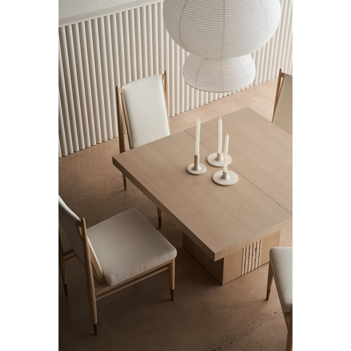 006 SI-2095991 | Additional Silo | Unity Light Dining Table by Caracole in oa and sun drenched oak. Made from asian hardwood, stone, oak in a modern style.