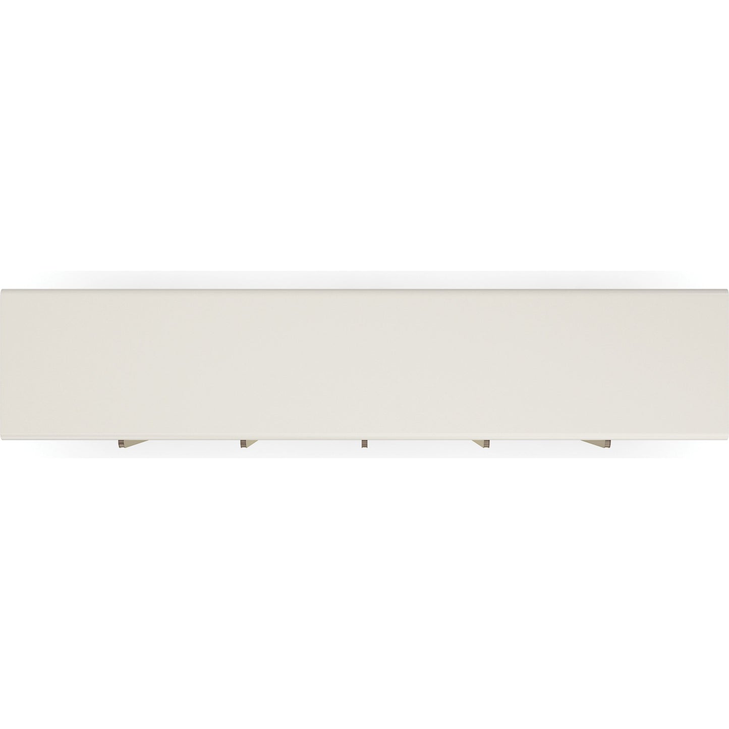 005 SI-2095994 | Additional Silo | Emphasis Credenza by Caracole in almost white, textured adobe, lucent bronze plated metal. Made from birch in a modern style.