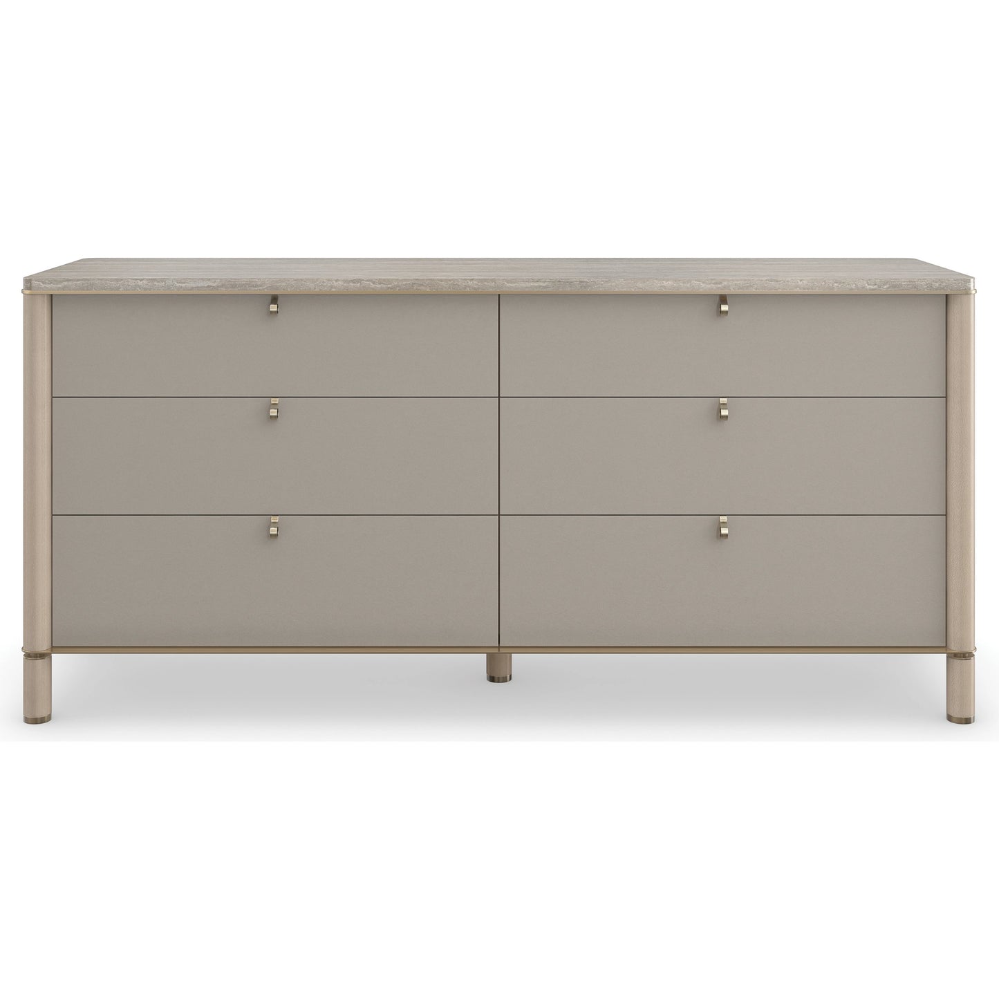 002 SI-2095999 | Additional Silo | Balance Dresser by Caracole in cremini, lucent bronze plated metal. Made from asian hardwood, stone, metal, silver platano in a modern style.