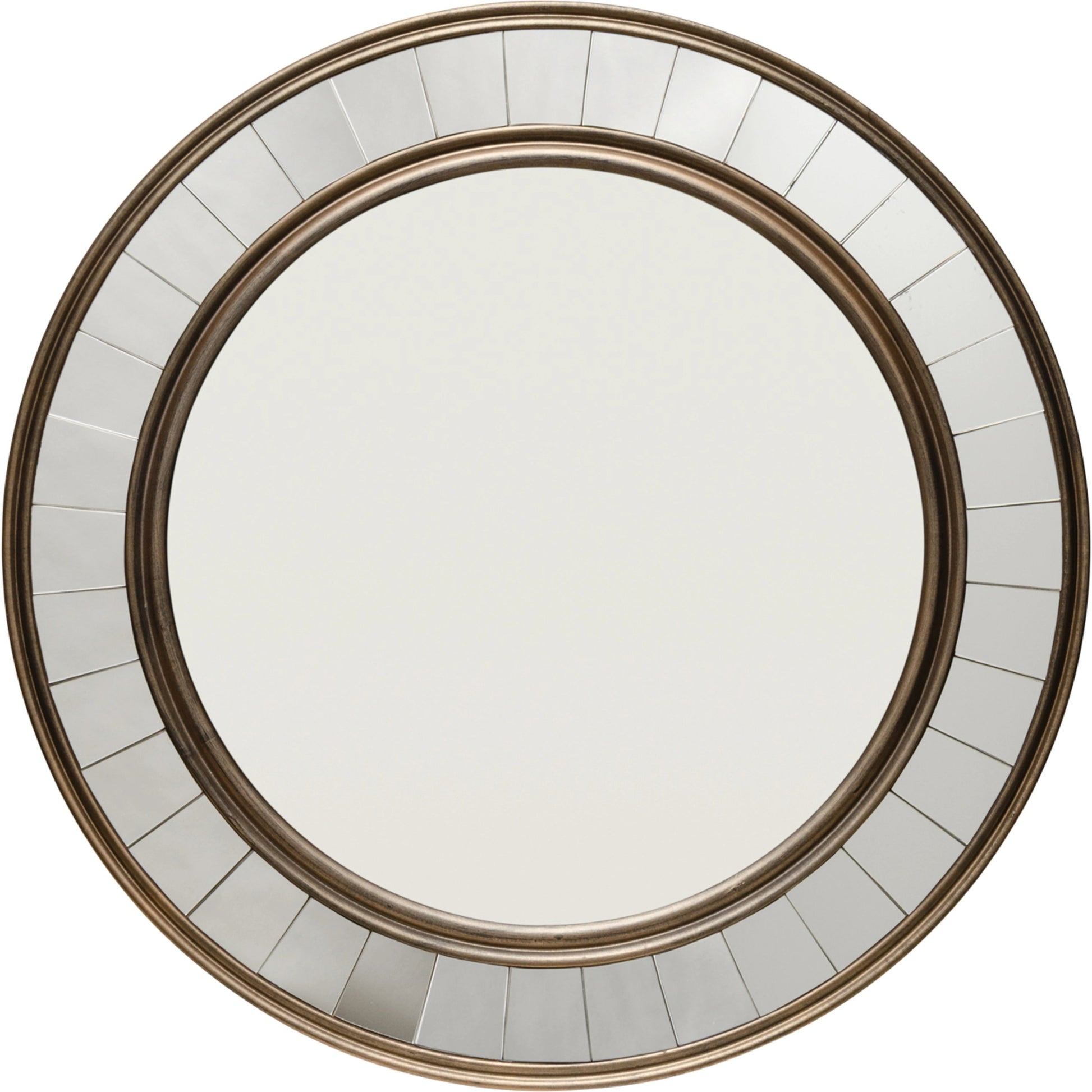 Coltrane Mirror by Lifestyle by JY in bronze. Made from glass in a transitional style.
