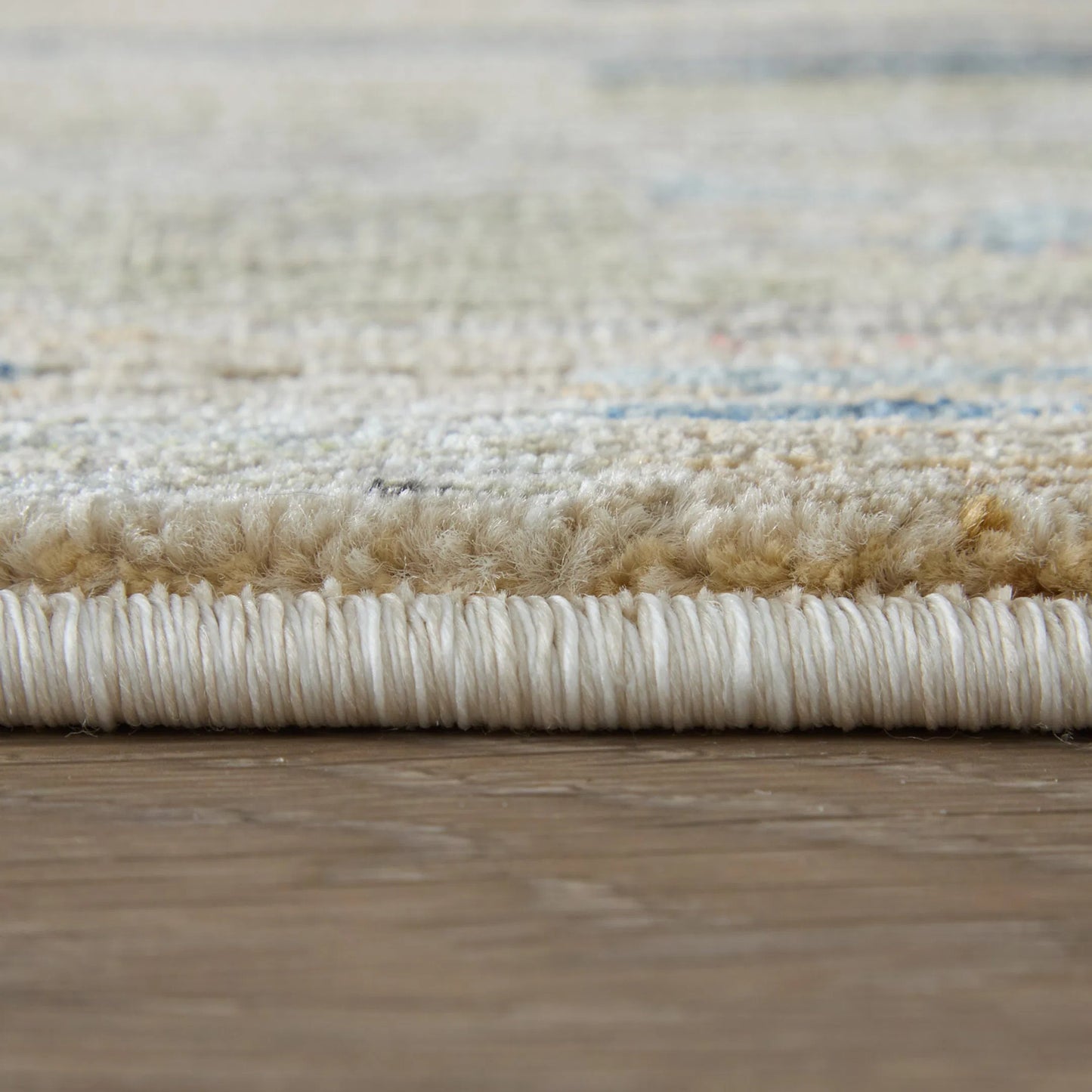 007 SI-2534459,SI-2534460,SI-2534461,SI-2534462,SI-2534463,SI-2534464 | Closeup | Melrose Traditional Diamond MEL39ULF Rug by Feizy in ivory, blue, brown. Made from polypropylene, polyester, viscose in a unique style.