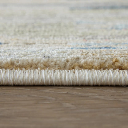 Melrose Traditional Diamond MEL39ULF Rug by Feizy in ivory, blue, brown. Made from polypropylene, polyester, viscose in a unique style.