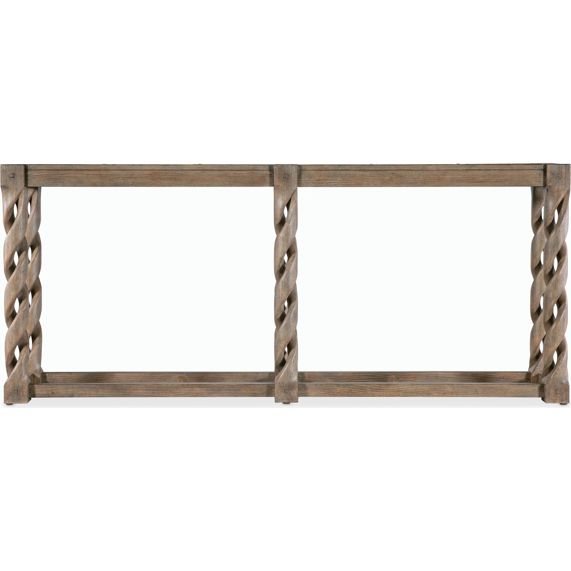Commerce & Market Jack O'bein Long Skinny Console by Hooker Furniture in medium wood and medium wood finish. Made from pine veneers in a modern style.