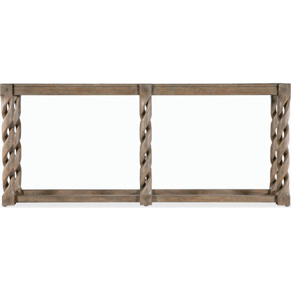 Commerce & Market Jack O'bein Long Skinny Console by Hooker Furniture in medium wood and medium wood finish. Made from pine veneers in a modern style.