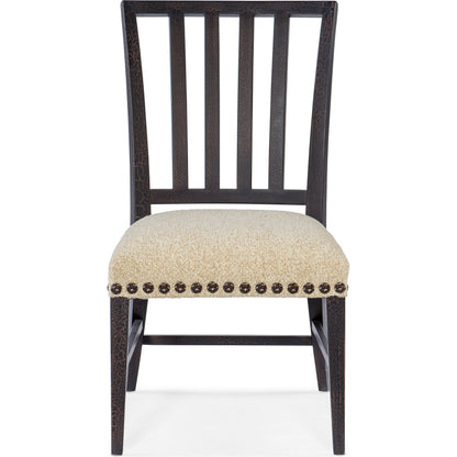 Big Sky Side Chair (Set of 2) by Hooker Furniture in beige. Made from wood, fabric, nailheads in a transitional style.