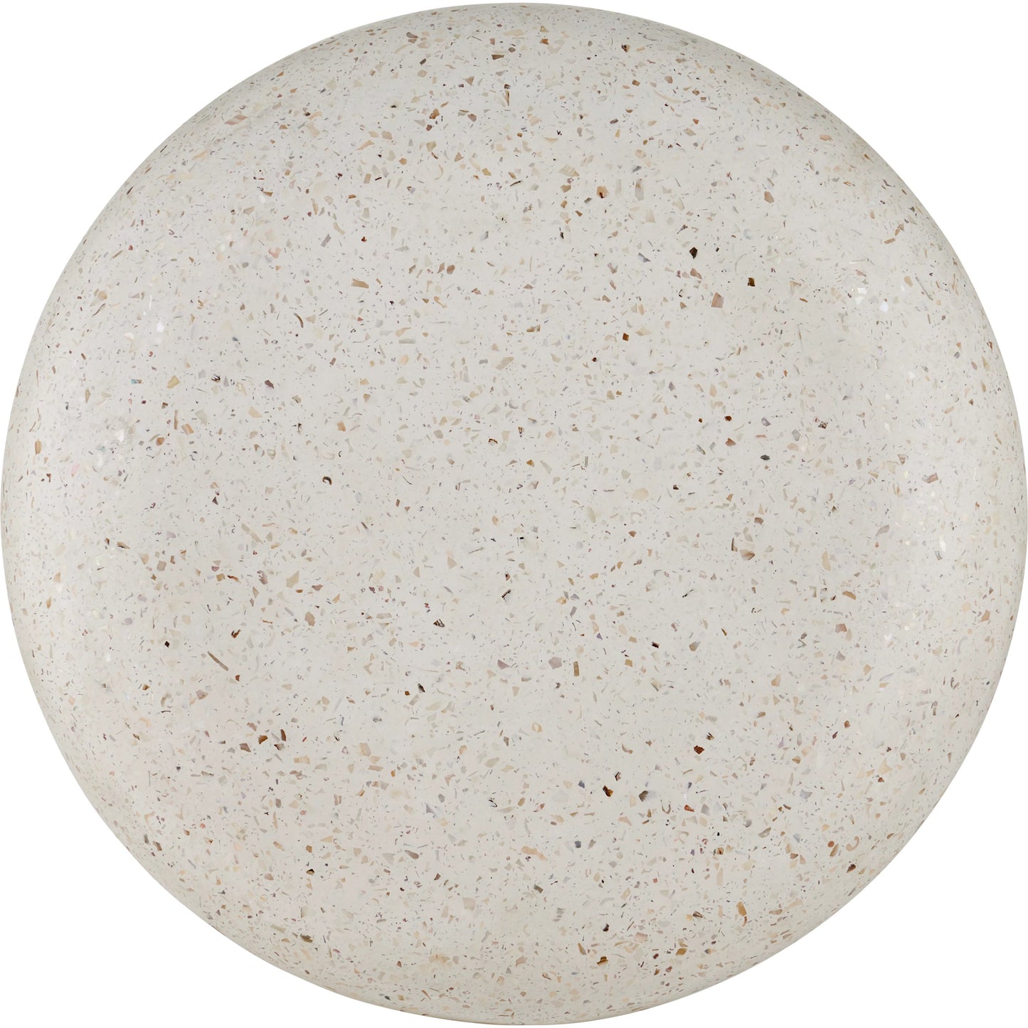 002 SI-2191696 | Additional Silo | Cusani Stool by Currey and Company in ivory terrazzo. Made from concrete, stone, shell in a modern style.