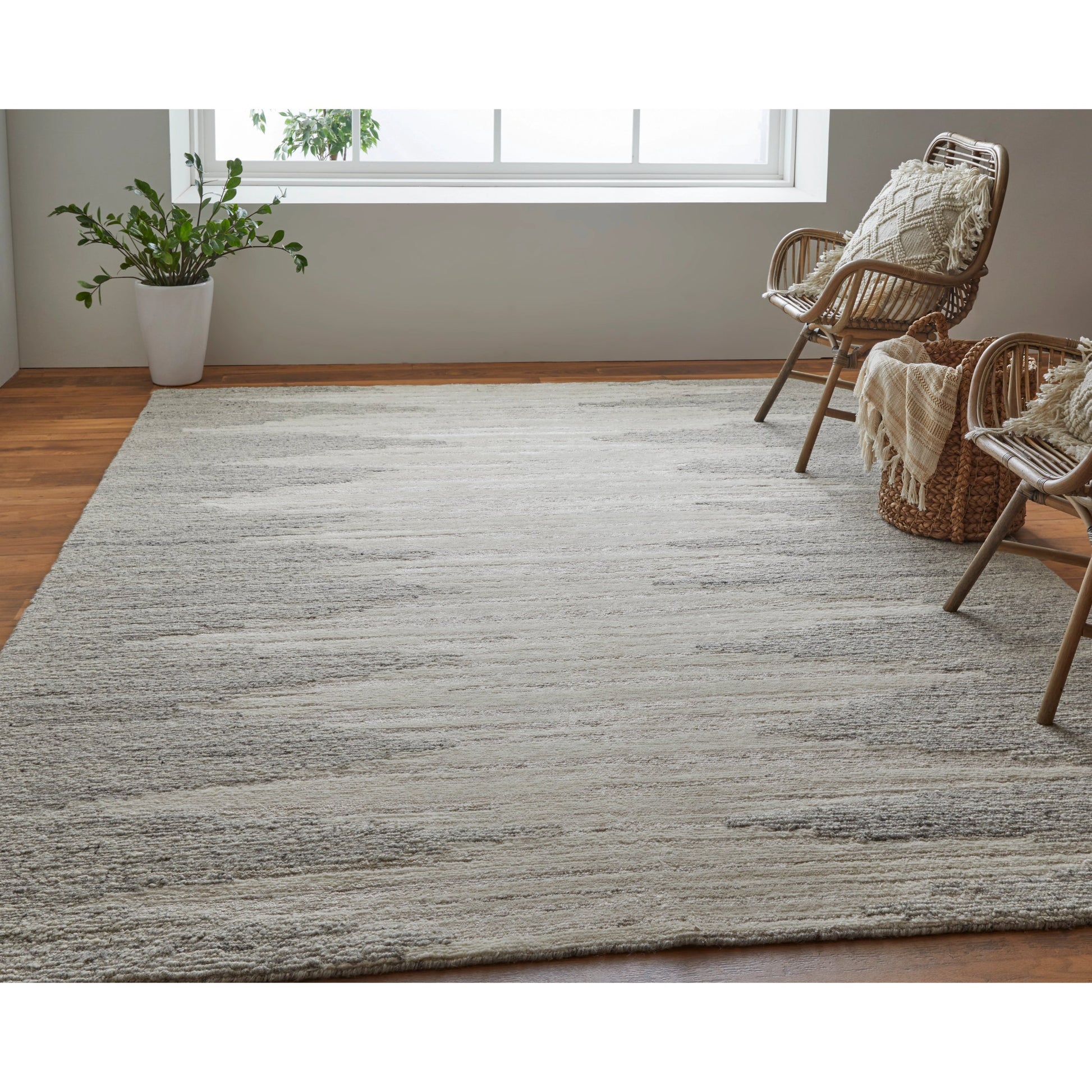 Navaro Gradient & Rug - 8915F by Feizy in ivory, tan. Made from wool, viscose in a unique style.