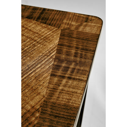Toulouse Desk by Jonathan Charles in toulouse walnut. Made from walnut quarter figured veneer in a modern style.