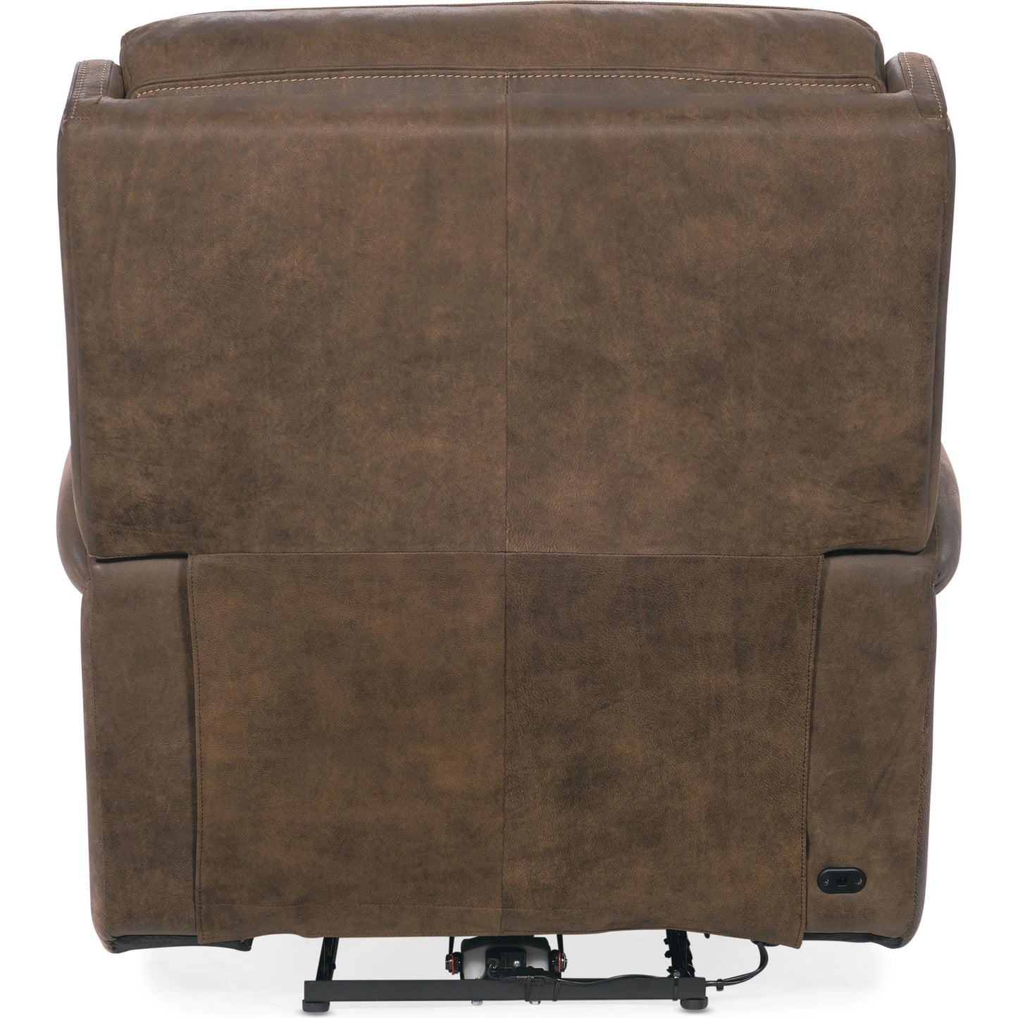 003 SI-2029071 | Additional Silo | Wheeler Power Recliner by Hooker Furniture in seville timber. Made from leather, seville timber (aniline). seville timber features natural hallmarks of the trail such as fat wrinkles healed scars, scratches, mite marks. w