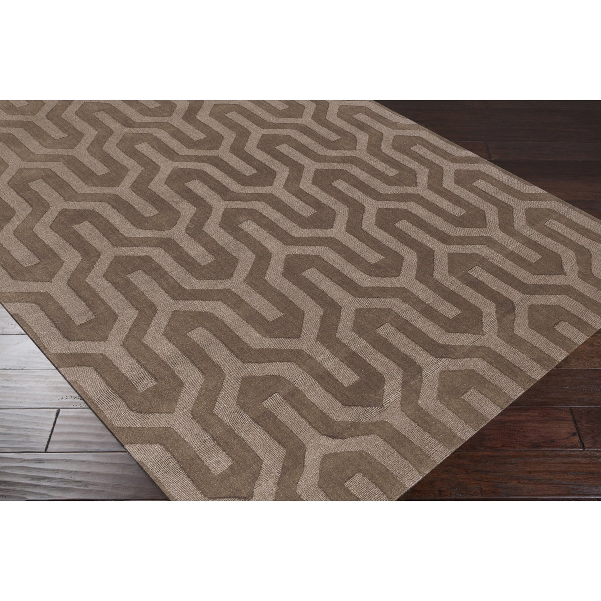 Mystique Rug - 592 by Surya in cream. Made from 100% wool in a unique style.