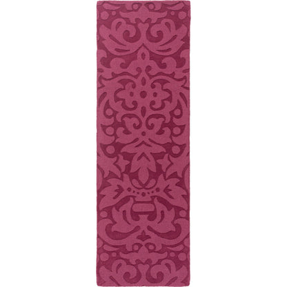 Mystique Rug - 649 by Surya in plum. Made from 100% wool in a unique style.