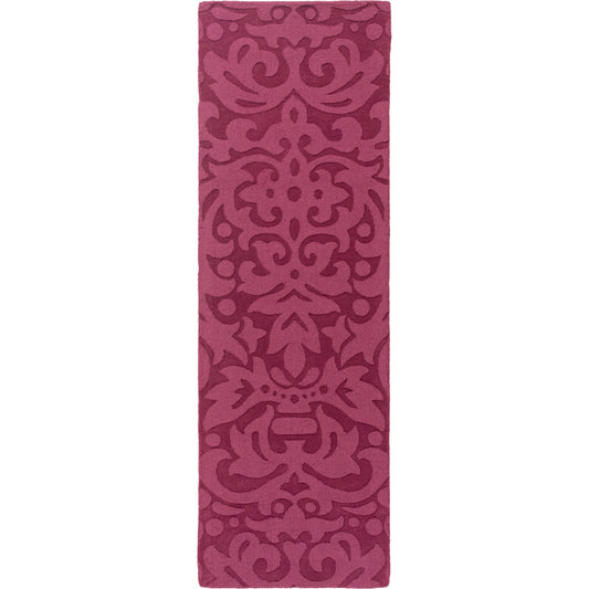 Mystique Rug - 649 by Surya in plum. Made from 100% wool in a unique style.