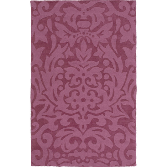 Mystique Rug - 649 by Surya in plum. Made from 100% wool in a unique style.