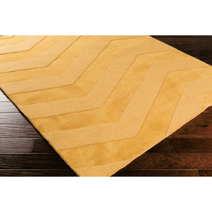 Mystique Rug - 1873 by Surya in mustard. Made from 100% wool in a unique style.